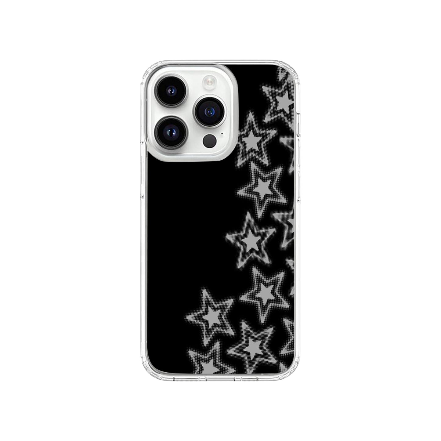 Neon Star Glow Black Phone Case