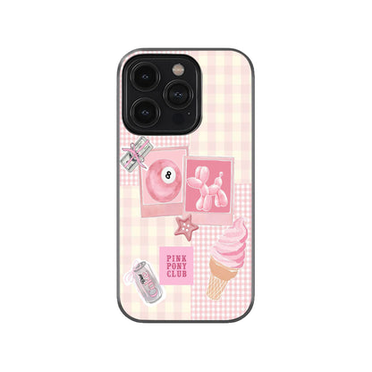 Pink Gingham Aesthetic Phone Case