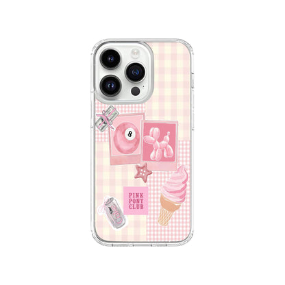 Pink Gingham Aesthetic Phone Case