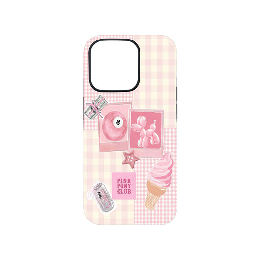 Pink Gingham Aesthetic Phone Case