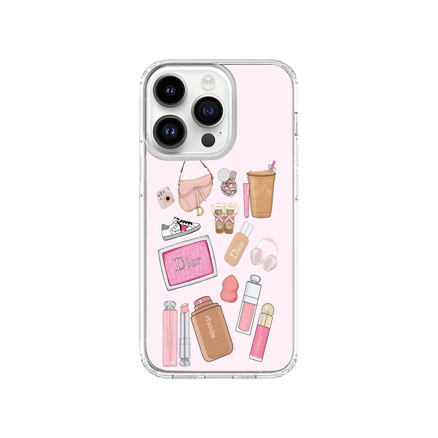 Pink Designer Doodle Phone Case
