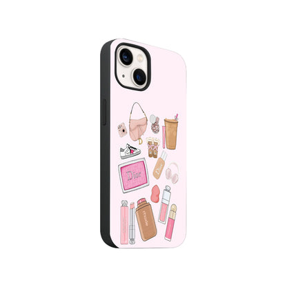 Pink Designer Doodle Phone Case