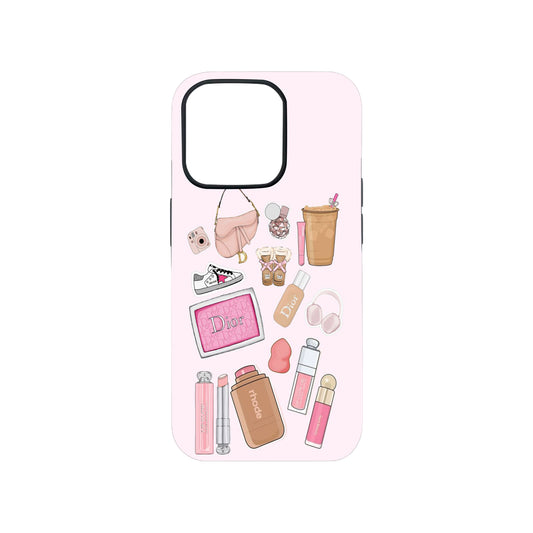 Pink Designer Doodle Phone Case