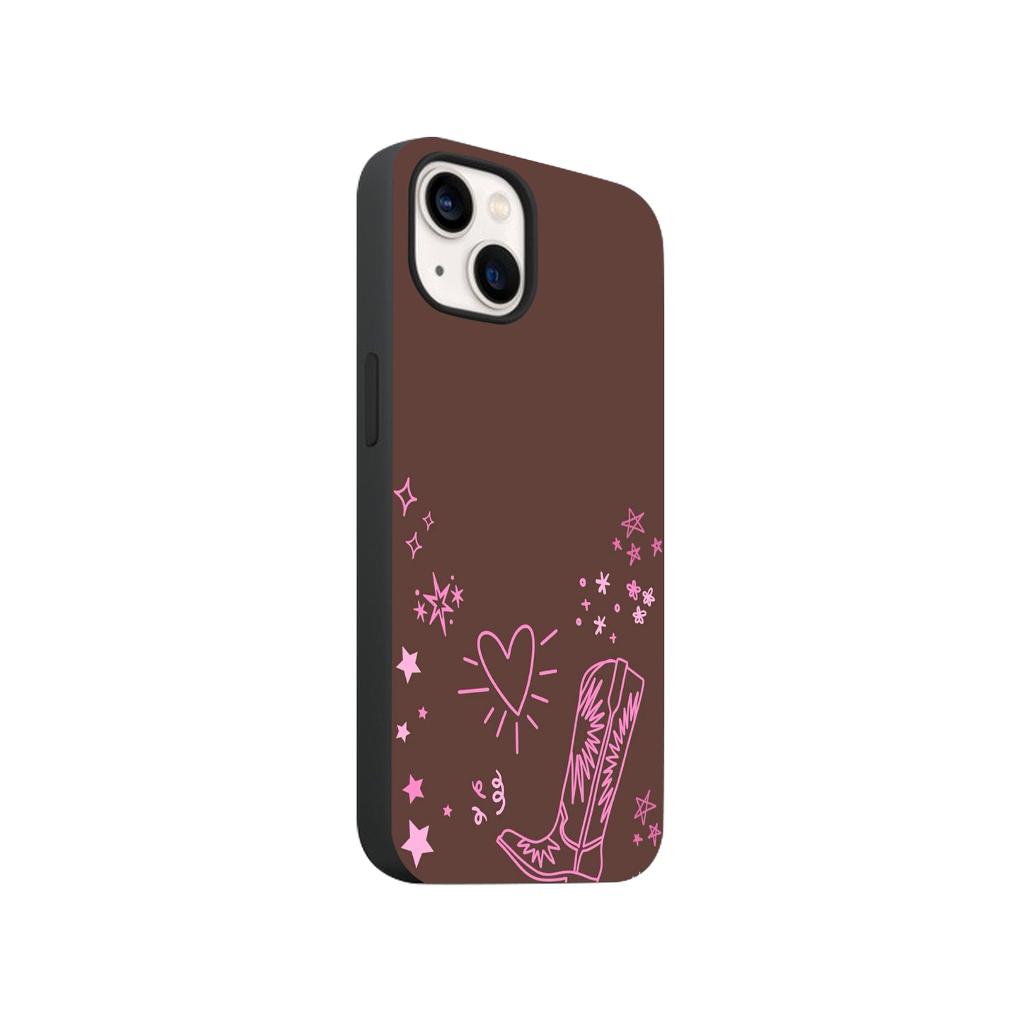 Western Cowboy Boot & Heart Phone Case
