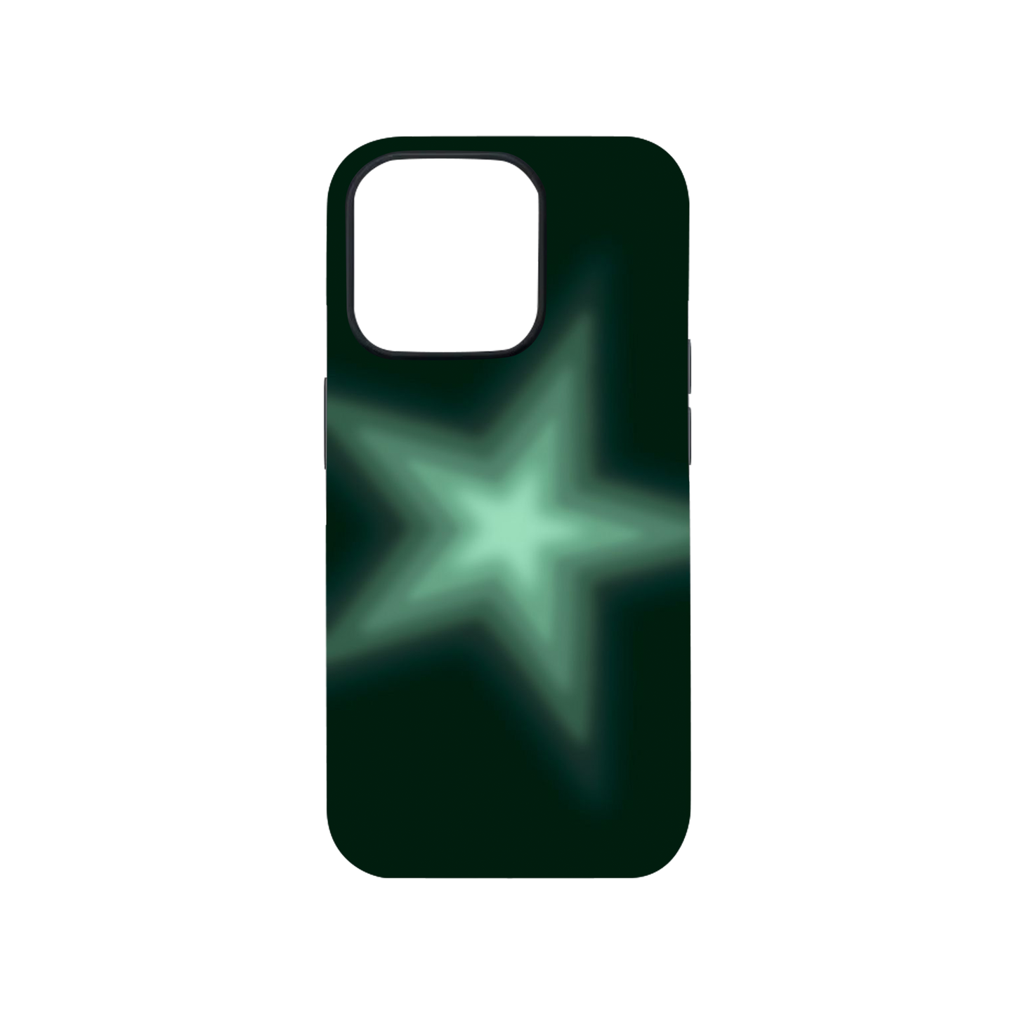 Green Star Glow Phone Case