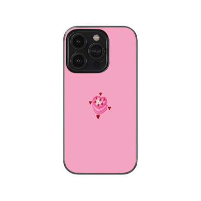 Pink Heart Cake Case