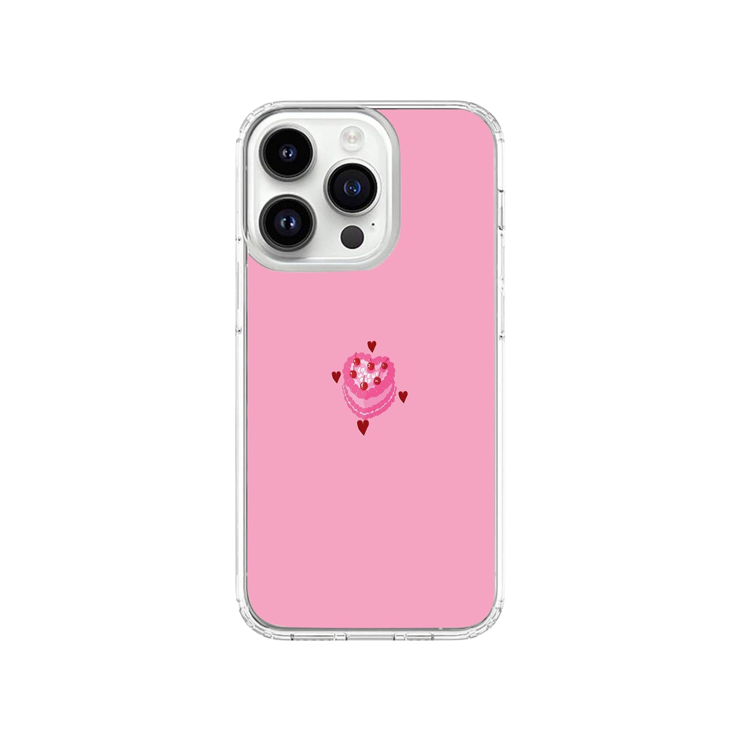 Pink Heart Cake Case