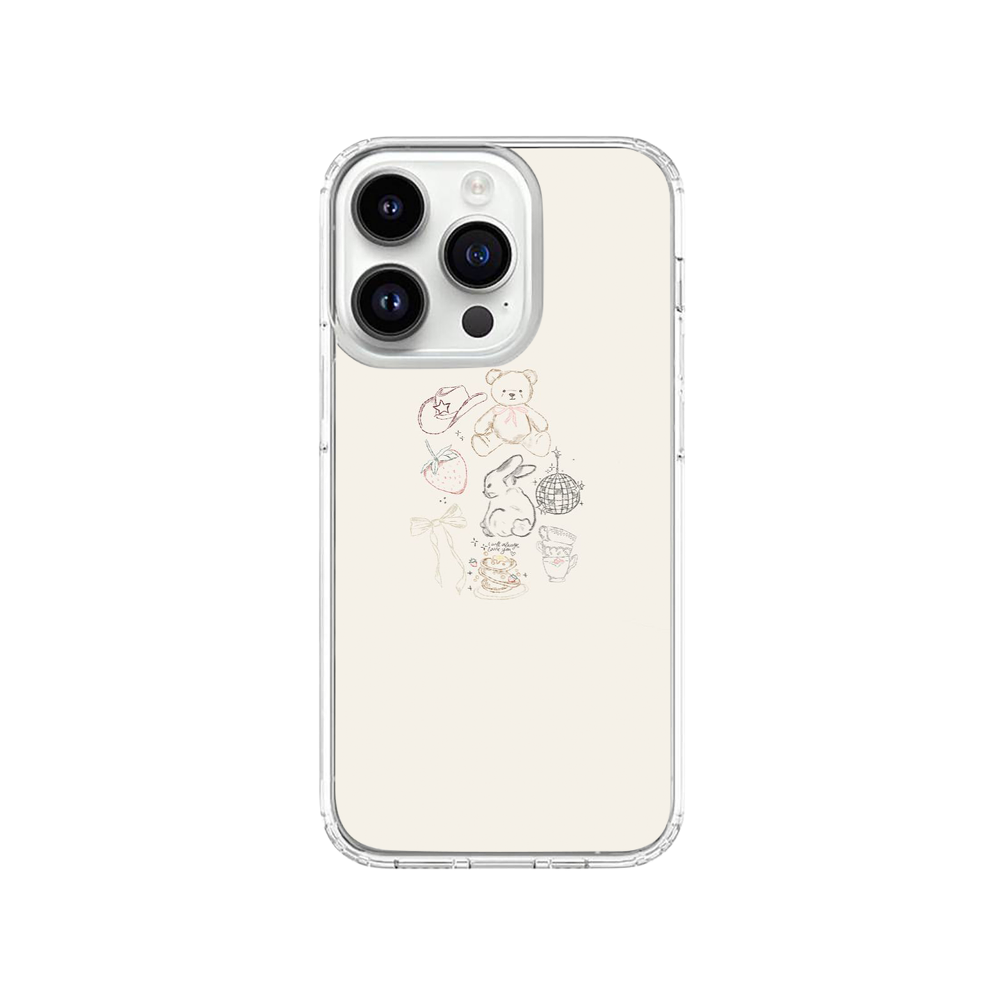 Kawaii Bear & Bunny Phone Case
