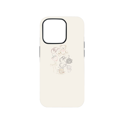 Kawaii Bear & Bunny Phone Case
