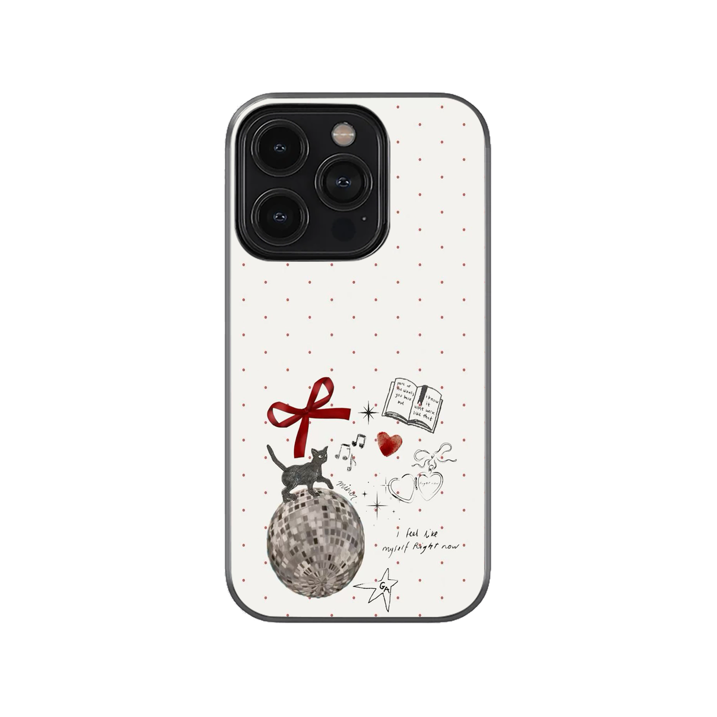 Aesthetic Cat Printed Phone Case