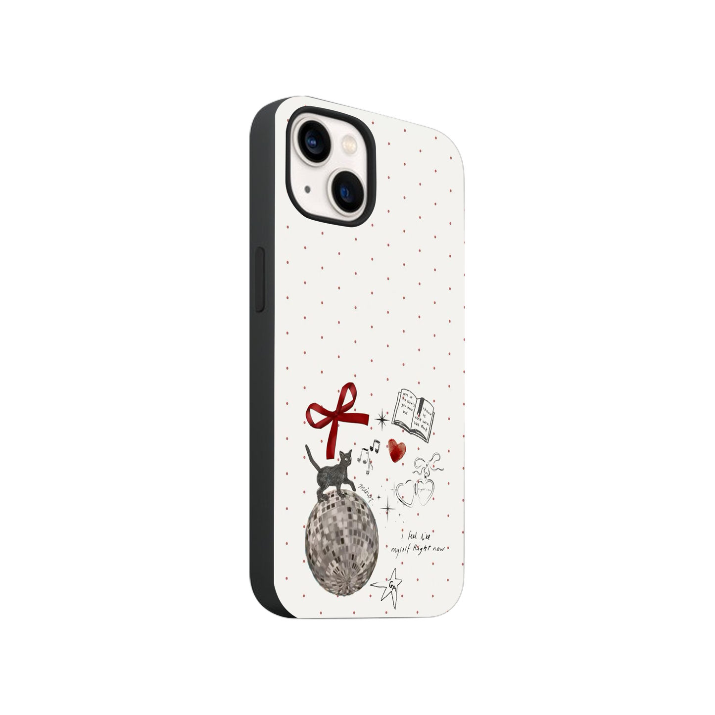 Aesthetic Cat Printed Phone Case