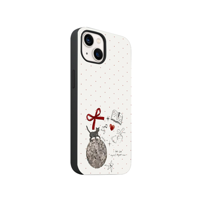 Aesthetic Cat Printed Phone Case