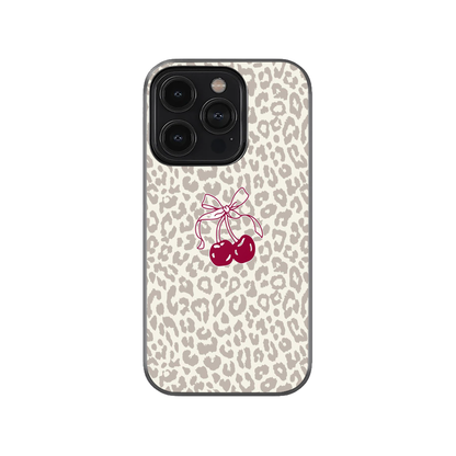 Cherry Leopard Print Phone Case