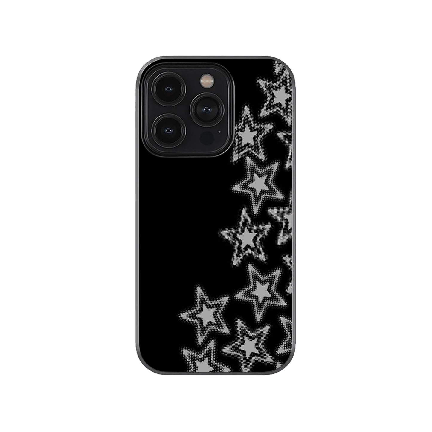Neon Star Glow Black Phone Case