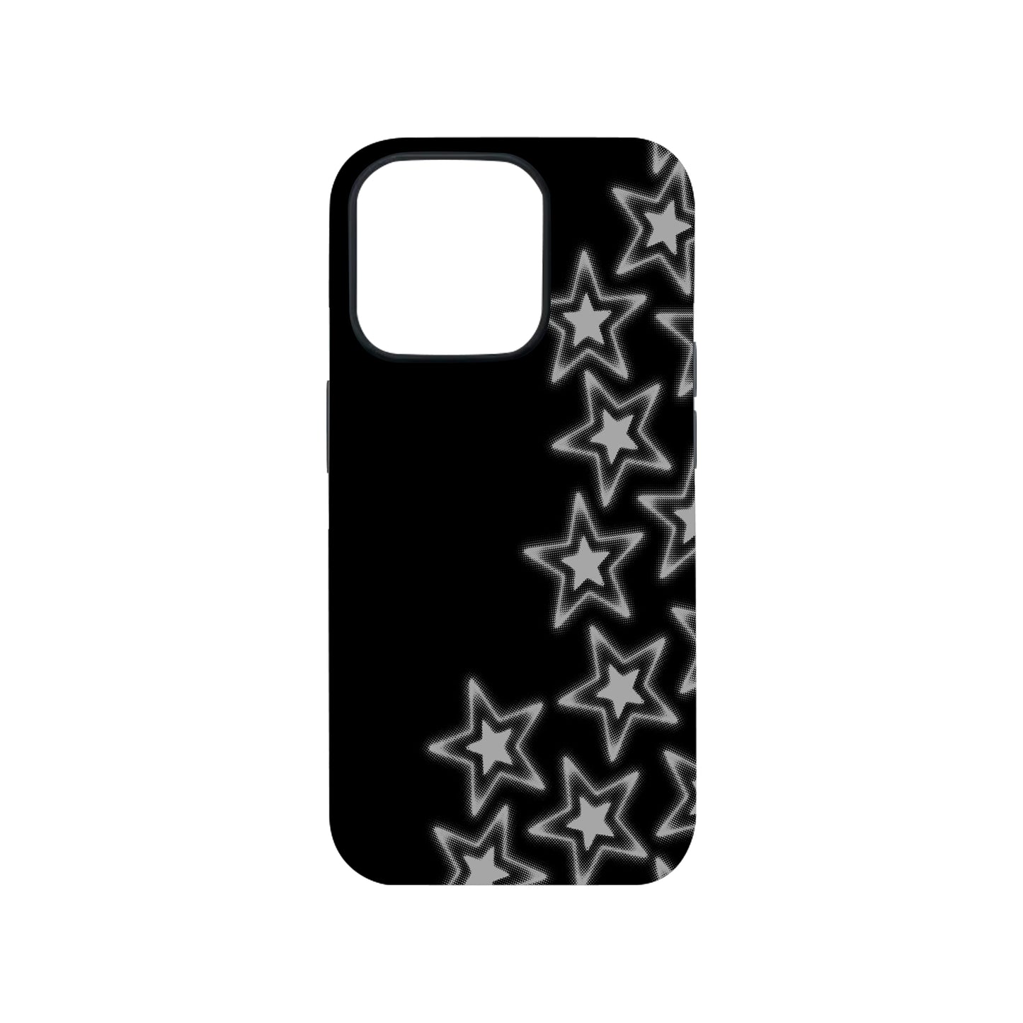 Neon Star Glow Black Phone Case