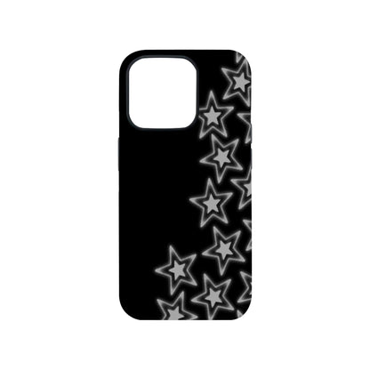 Neon Star Glow Black Phone Case