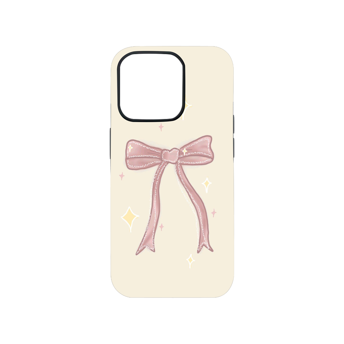 Sparkle Pink Bow Phone Case