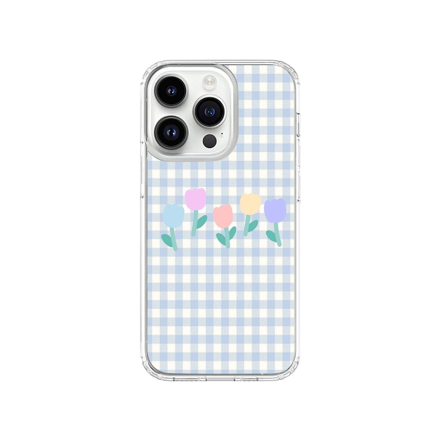 Blue Pastel Tulip Phone Case