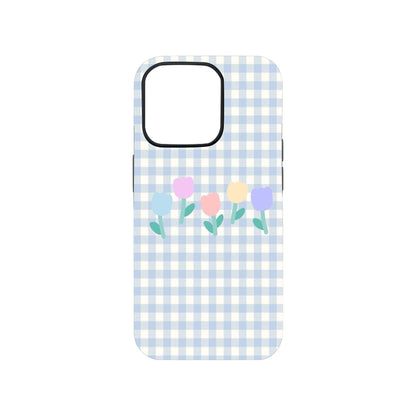 Blue Pastel Tulip Phone Case