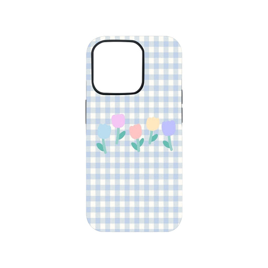 Blue Pastel Tulip Phone Case