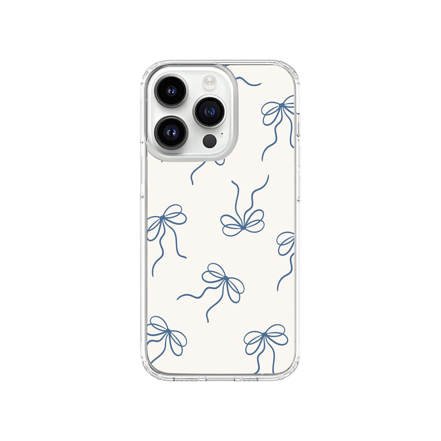 Chic Blue Bow Pattern Phone Case