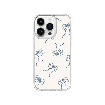 Chic Blue Bow Pattern Phone Case