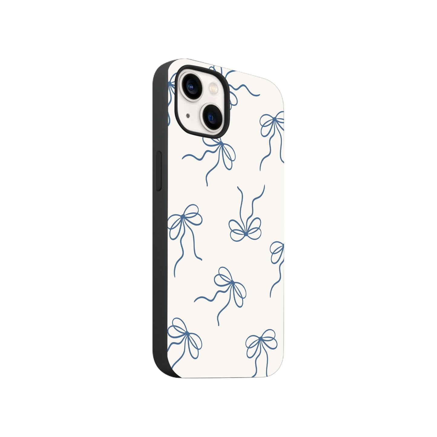 Chic Blue Bow Pattern Phone Case