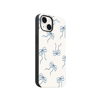 Chic Blue Bow Pattern Phone Case