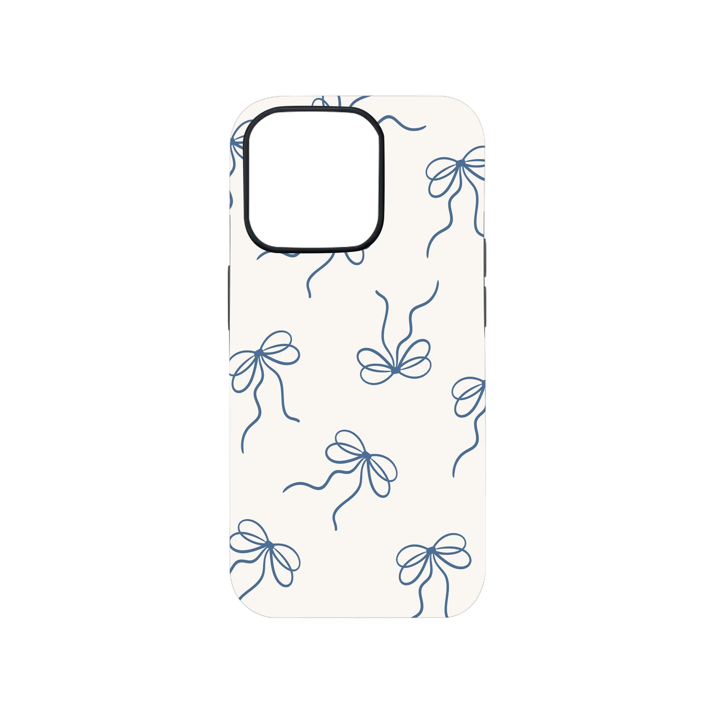 Chic Blue Bow Pattern Phone Case