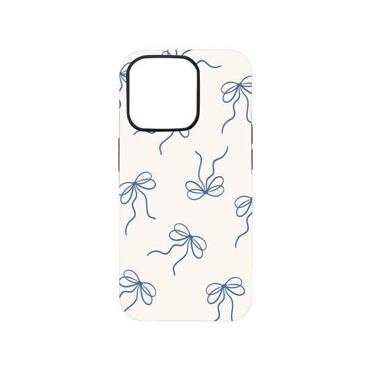 Chic Blue Bow Pattern Phone Case