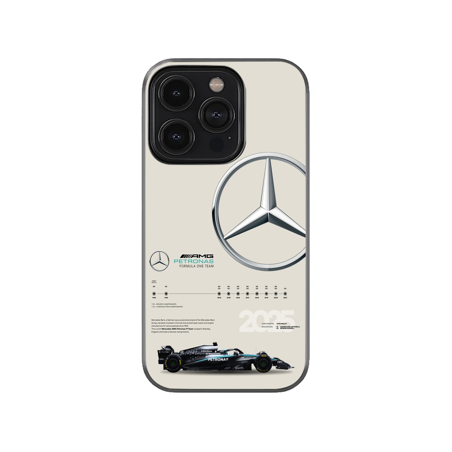 Mercedes F1 Car Phone Case