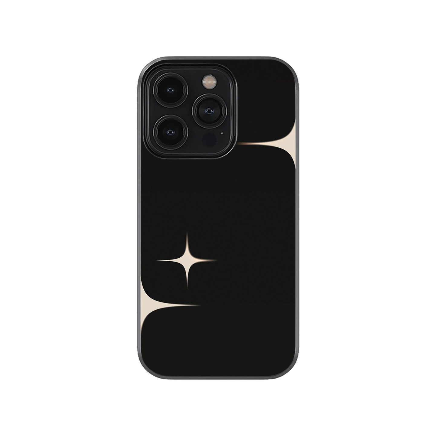 Gold Sparkle Black Phone Case