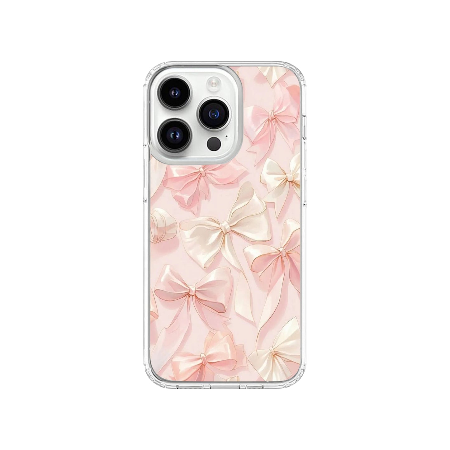 Elegant Blush Pink Bow Phone Case