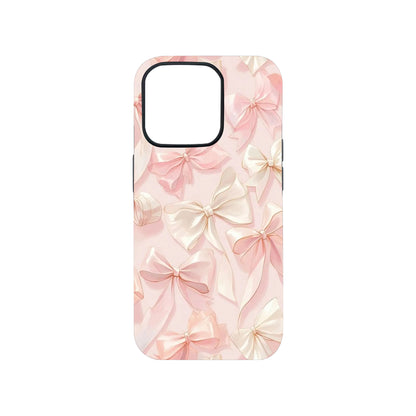 Elegant Blush Pink Bow Phone Case