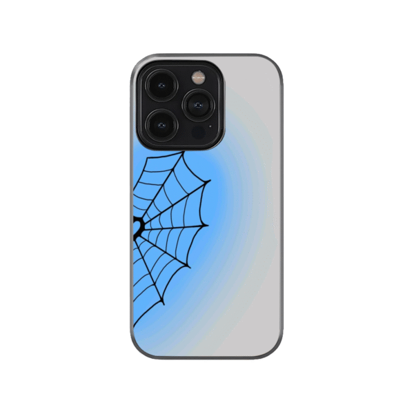 Spider Web Blue Phone Case - Image 4