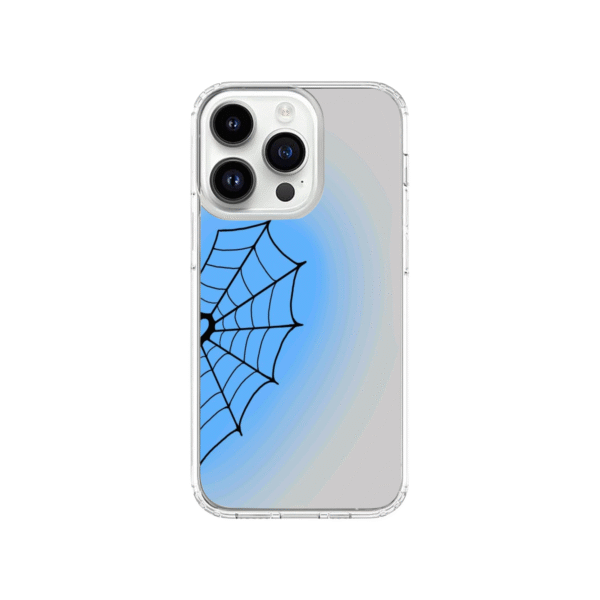 Spider Web Blue Phone Case - Image 2