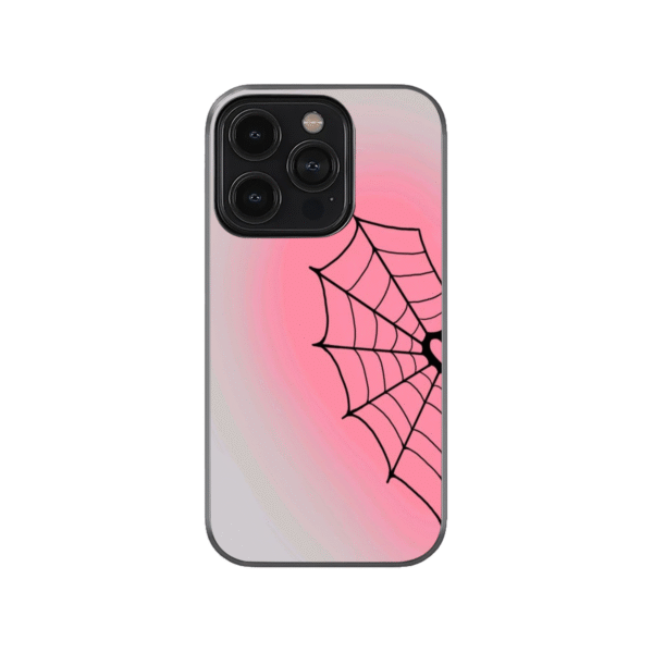 Spider Web Pink Phone Case - Image 4