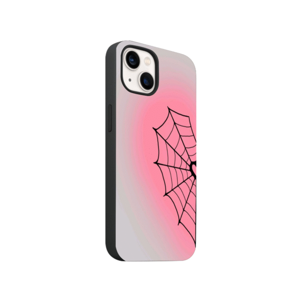 Spider Web Pink Phone Case - Image 3
