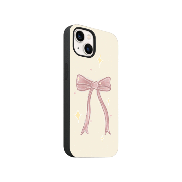 Sparkle Pink Bow Phone Case - Image 4